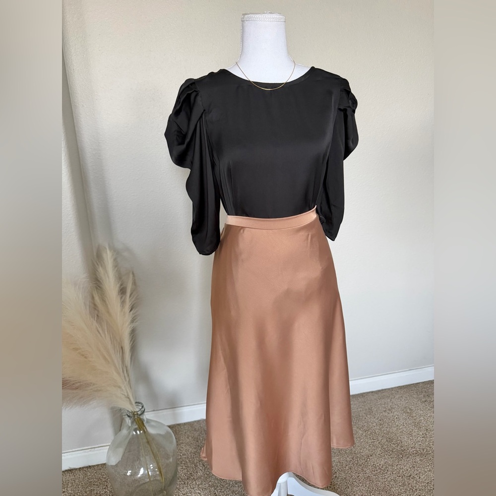NWT Ces Femme - Black Princess Sleeve Blouse - 2 - Picture 3 of 17